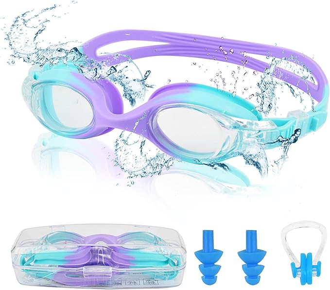Kids Swimming Goggles Kids 6-14 Anti Fog Swim Goggles